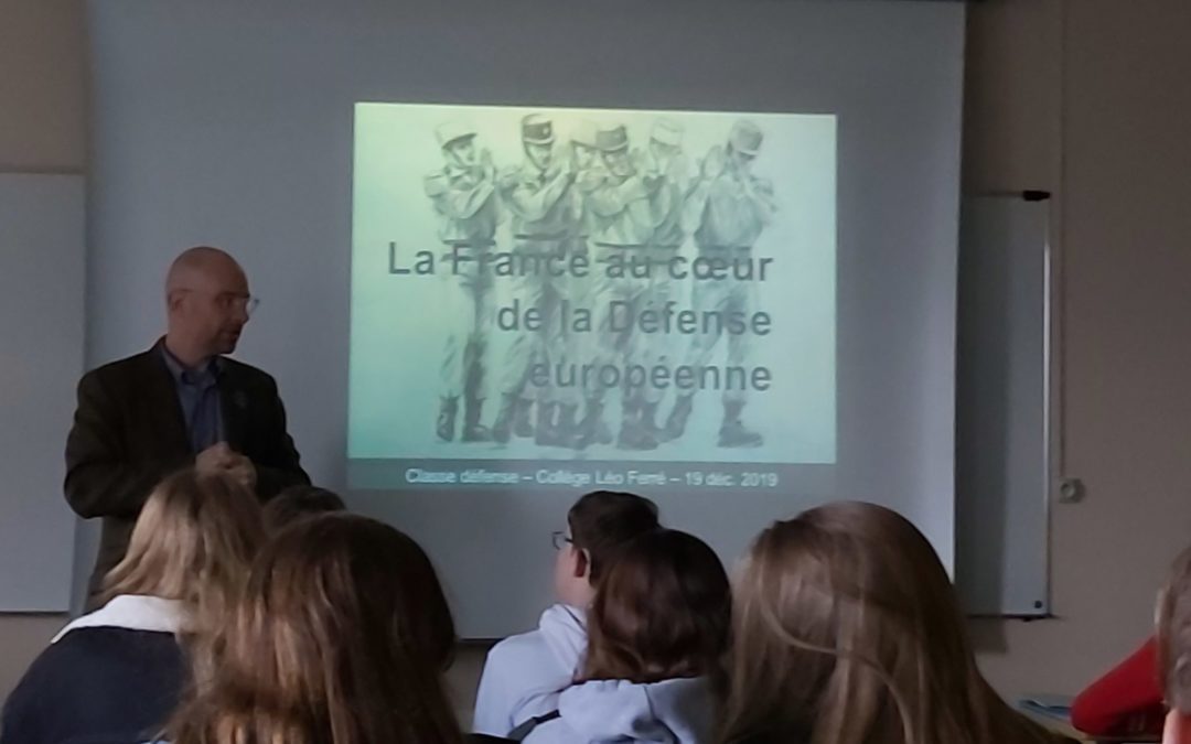 Conférence « La France au cœur de la défense européenne » pour la CDGS