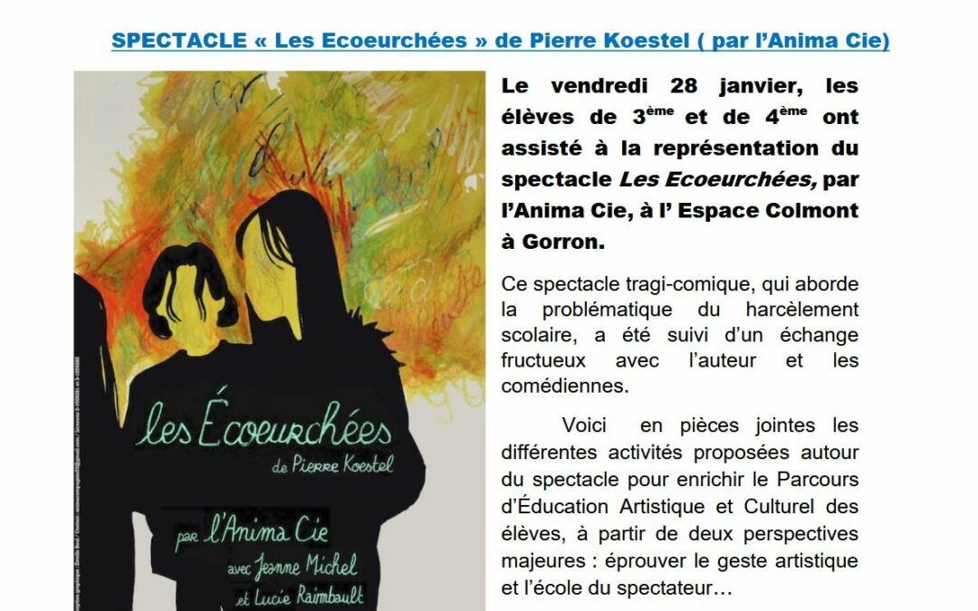 Spectacle « Les Ecoeurchées » de Pierre Koestel