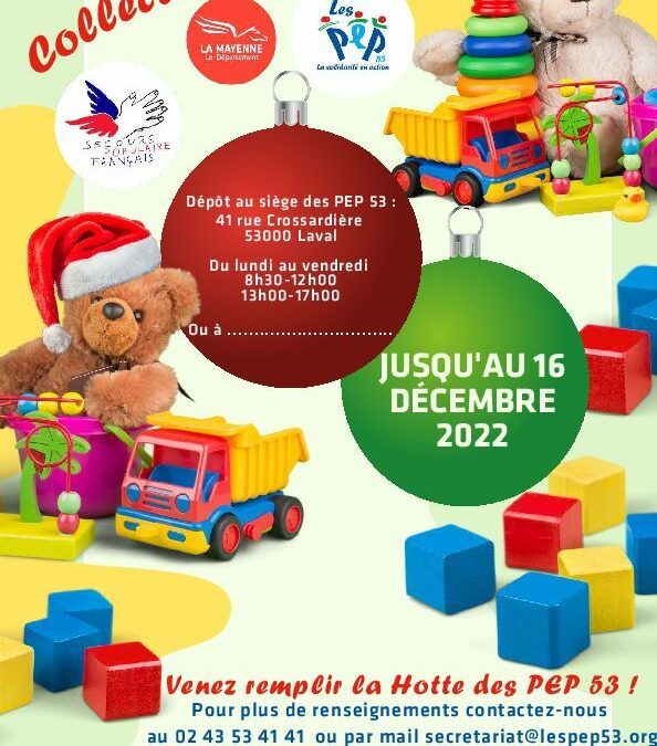 Ramassage des dons pour la collecte de jouets 14/12/2022