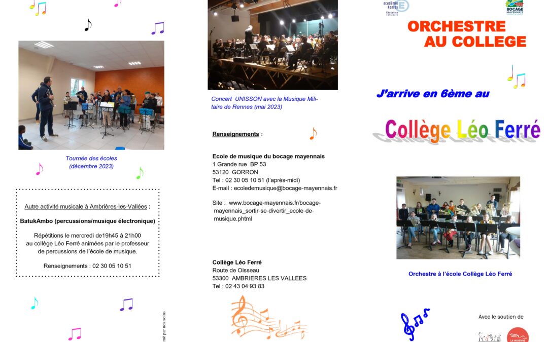 Présentation Orchestre au collège