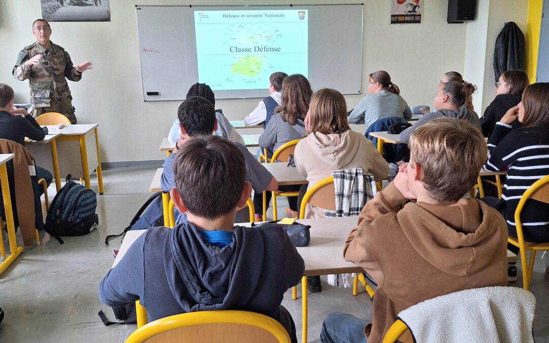 Un 1er intervenant pour la classe défense